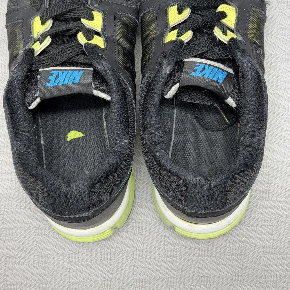 Nike Dual Fusion ST 2 Running Shoes Womens Size 8.5 Black Volt Blue 454240-018 - Picture 5 of 9